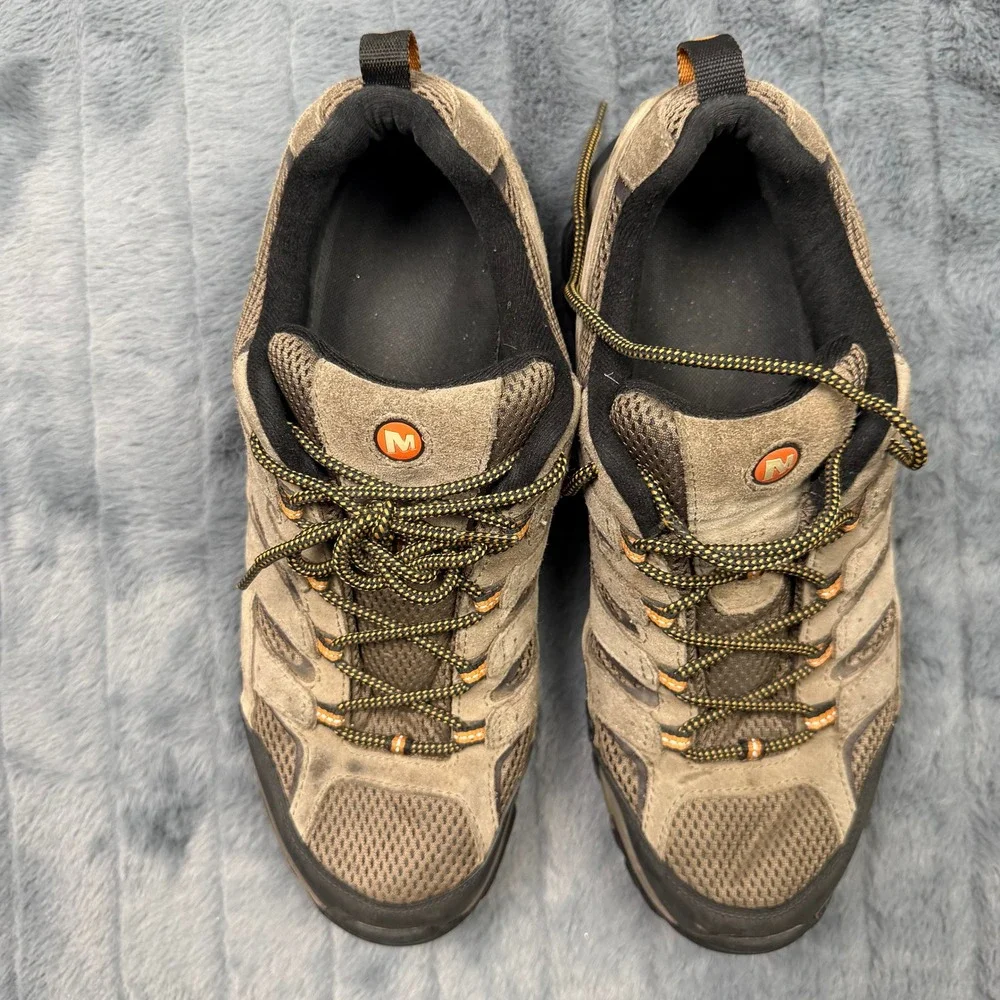 Merrell Moab 2 Vent Walnut Hiking Shoes Mens 13 Brown Suede Low Top J06011